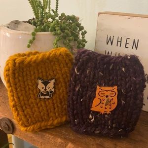 Knit cozies ☕️ (pair)